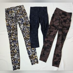 BUNDLE LULULEMON 3 Pairs Size 2 Activewear Camo Great Condition